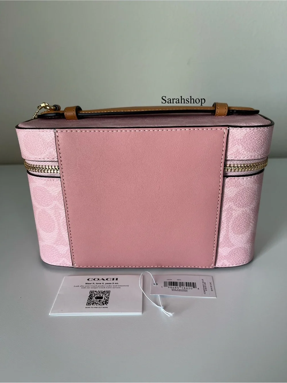 ✅Coach Cosmetic Case In Signature Canvas - Picture 3 of 10